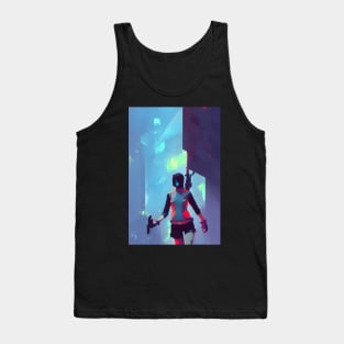 cyberpunk assassin girl Tank Top